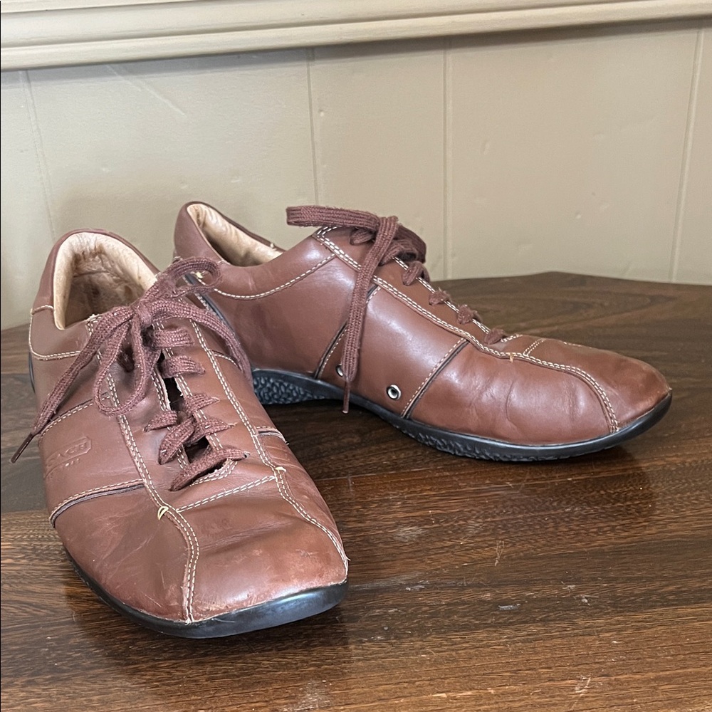 Coach Brown Leather Shoes Size 10M
